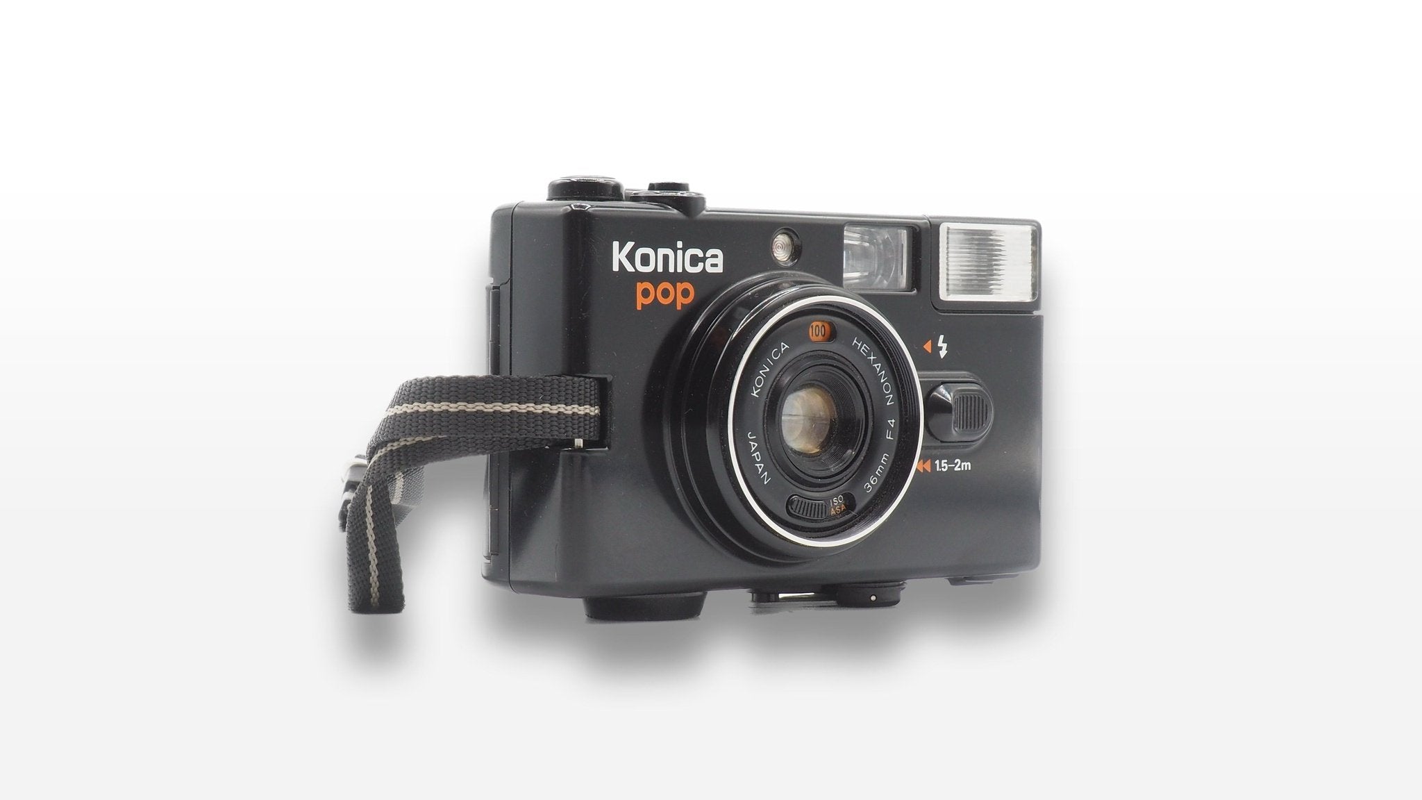 Konica pop black popular film camera